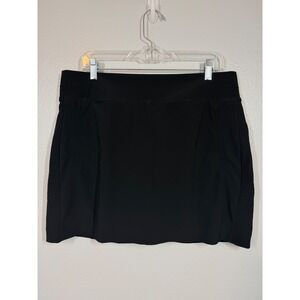Athleta Skort Women 14 Black Brooklyn Skort 16" Athletic Golf Tennis Activewear